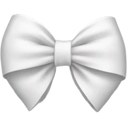 White bow on white bow sticker