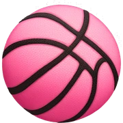 Pink basketball  sticker