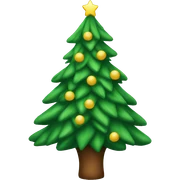 Christmas tree sticker