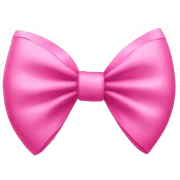 pink bow sticker