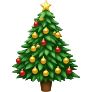 Christmas tree sticker