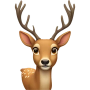 Deer with no mouth  sticker