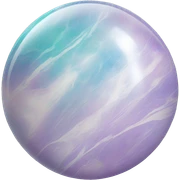 One big iridescent  marble  sticker