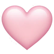 Light pink heart sticker