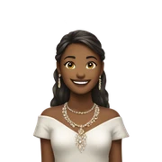 smiling girl with jewelry portrait sticker