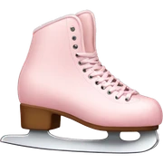 pastel pink ice skates sticker
