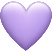 Pastel Purple Heart sticker