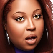 realistic portrait of a girl sticker