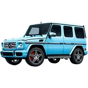Light blue Mercedes G wagon sticker