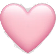 cute light pink heart  sticker