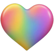 Cœur multicolore sticker
