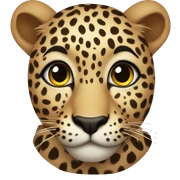 leopard with lashes sticker