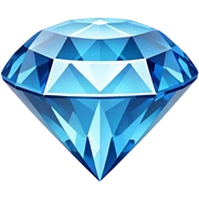 blue diamond sticker