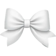 white bow sticker