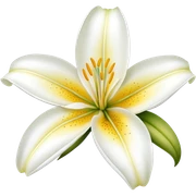 lily flower sticker