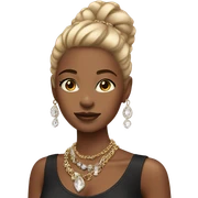 fashionable girl with jewelry  sticker