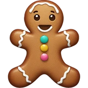 Pastel gingerbread man sticker