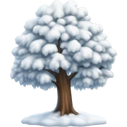 snow tree sticker