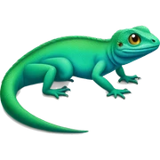 Green-blue Lizard sticker