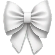 White bow sticker