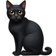 gato negro con manchas blancas sticker