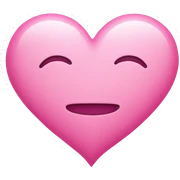 Pink heart sticker