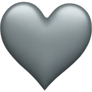 Grey heart sticker