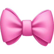 pink bow + cloud sticker
