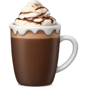 Holiday hot chocolate sticker