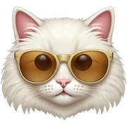 Cat with sunglasses sticker