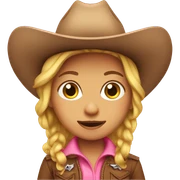 Pink cowgirl sticker