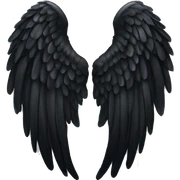 black angel wing sticker