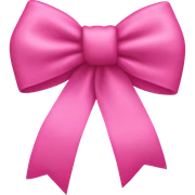 Pink bow sticker