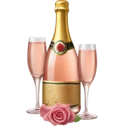 Champán rose sticker
