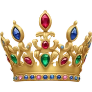 golden crown for a king  sticker