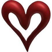 dark red Heart sticker