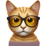 Cat with sunglasses sticker