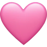 Pink heart sticker