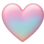 pastel heart sticker