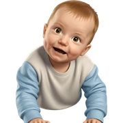 surprised boy looking at viewer sticker