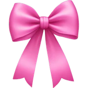 Pink bow sticker
