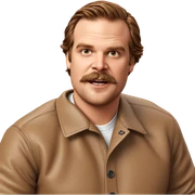 brown-haired boy in jacket sticker