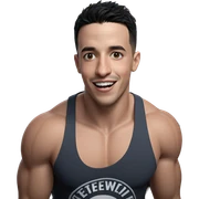 smiling boy in tank top sticker