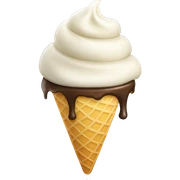 Vanilla ice cream  sticker
