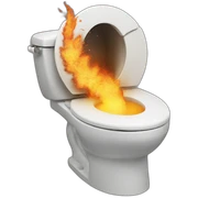 exploding fire toilet sticker