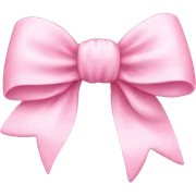 baby pink bow sticker