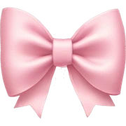 light pink bow on light pink bow sticker