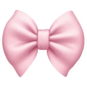 light pink bow sticker