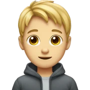 Cute boy sticker