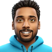 smiling boy with beard sticker
